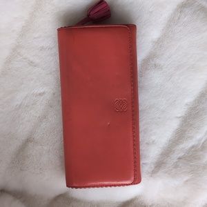 LOEWE BICOLOR LONG WALLET WITH TASSEL